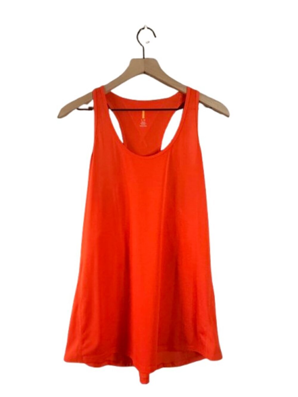 Women's L Lucy Activewear Racerback Tank Top in Orange